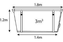 3 Cubic Metre Skipbin 1 1