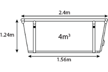 4 Cubic Metre Skipbin